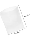100 Pcs White Foam Pouches For Fragile Packing And Cushioning Heavy Duty Shockproof Elastic Foam Wraps with Smooth Surface, dimensions shown