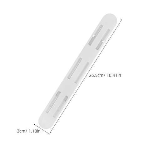 Heavy Duty White ABS Drawer Slides Set 8 Pcs Smooth Pull Out Rails For Kitchen Cabinets And Closets Bottom Mounted Universal Fit