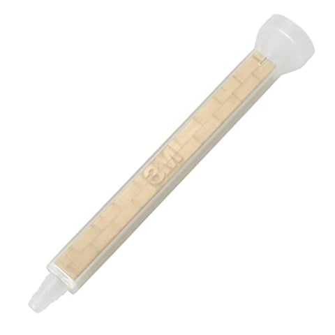 Cascade Mix Meter Nozzle For Manual And Pneumatic Applicators, Static Two Component Adhesive And Sealant Mixer, white disposable nozzle