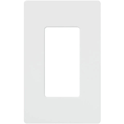 White screwless wall plate for Caseta Pro In Wall Dimmer 250W LED Compatible, Wireless RF Dimming With Pico Remote, UL Listed.