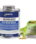Never-Seez Pure Nickel Special anti-seize lubricant, 8 oz brush-top can, nickel-based, high-temperature compound by Bostik
