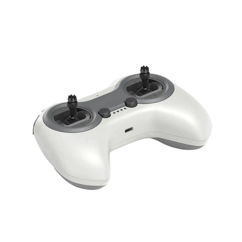 FPV Racing Drone Radio Transmitter 10CH 2.4G ERLS Protocol for Freestyle and Outdoor Racing, sleek white remote control device