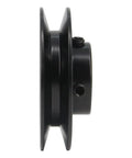 Side view of Heavy-Duty Single Groove Web Sheave for V-Belt Systems, 3.0 Inch OD, 5/8 Inch Bore, Cast Iron Pulley