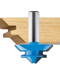 45 Degree Lock Miter Router Bit For Tight Locking Joints, Sharpened Anti-Stick Edge For Clean Cuts in 3/8 to 3/4 Inch Thick Stock