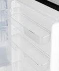 Game Changer Undercounter All Freezer With Stainless Steel Finish And Slick Towel Handle Roomy Door Racks Adjustable Thermostat Quick Defrost Fits Like A Glove In Small Rooms clear door racks showcasing organization space.