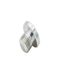 Billet Aluminum LS Oil Pressure Relief Valve Plug Machined For Knockout Engine Blocks And LS Swap Builds, side view displaying precise milling.