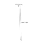 20cm metal rod with 0.6cm bend from 20 Sets Aircraft Control Horns and Connectors for Model Airplanes, Linkage Stopper Parts for Fixed-Wing Aircraft, Durable Metal, Easy Installation, Bulk Pack for RC Projects