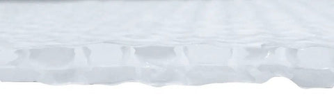 Close-up view of Rock Solid Double Bubble Reflective Foil Insulation R8 Thermal Barrier Roll 48 Inches By 100 Feet showing dual bubble structure.