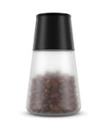 Keep Your Morning Brew Fresh As Heck With This Game Changing Smart Vacuum Sealed Coffee Canister Featuring Digital Pressure Gauge Rechargeable Design And Airtight Glass Storage, 650ml capacity, black top.