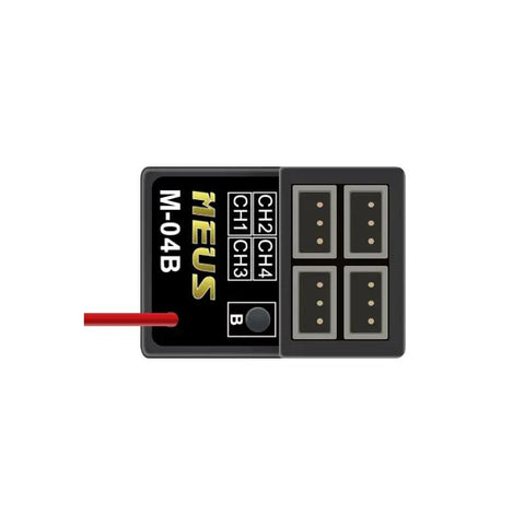Long Range 2.4GHz RC Receiver M04B with 984 feet ground range and 2625 feet air range 4CHB advanced FHSS GFSK anti interference