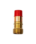 7 Piece Stubby Gas Lens TIG Welding Torch Accessory Kit With #12 Glass Cup For WP-17, WP-18, Wp-26 Air Cooled Torches red cap brass part