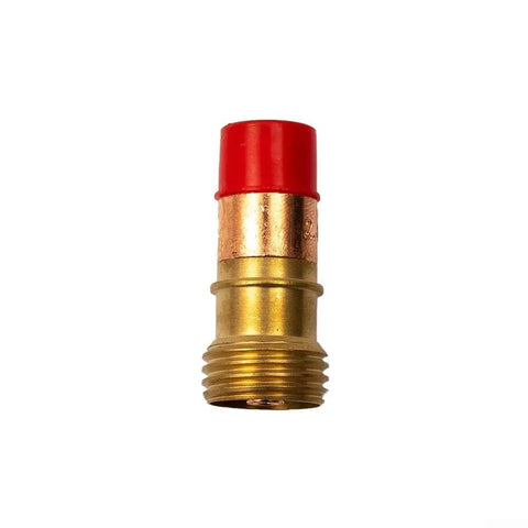 7 Piece Stubby Gas Lens TIG Welding Torch Accessory Kit With #12 Glass Cup For WP-17, WP-18, Wp-26 Air Cooled Torches red cap brass part