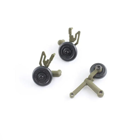 Replacement Landing Gear Set For WLtoys XK K170 RC Helicopter Durable Aluminum Build Easy Install Stable Landings High Quality Parts Long Lasting RC Helicopter Gear Upgrade For Enhanced Stability And Realistic Landings Ideal Replacement Option, showing durable aluminum structure with wheels.