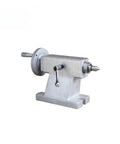 Heavy Hitter Four Axis Indexing Head For CNC Lathe And Manual Milling Machines Featuring Rock Solid Cast Iron Frame With Mt3 Taper Hole For Smooth Execution angled view showcasing the robust cast iron construction.