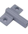 Heavy Duty Magnetic Cabinet Door Catches With Built In Buffer Stopper, gray ABS plastic, strong and durable hardware for cabinets.
