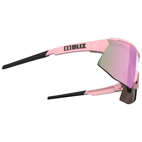 Sport Sunglasses Prescription Lens Ready With Clip-In 20mm Head Strap, Unisex Matte Pink Rose Multi Frame, side view
