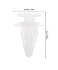 Auto Wire Clips And Door Panel Retainer Kit Plastic Push Pins Fasteners For Car Body Bumper Windshield And Interior Panels Durable Auto Clips For Quick Repairs And Easy Setup, 2cm white plastic clip