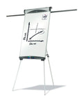 All In One Magnetic Dry Erase Presentation Easel With Tripod Stand, 27 x 39 Inches, Extendable Arms For Three Sheets