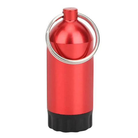 Red Mini Scuba Diving Tank Key Ring Kit With 12 O Rings Aluminum Alloy Portable Dive Cylinder Valve Set Scuba Tank O Rings And Tank Keychain