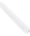 Pro Grade White Fiber Paint Roller Sleeve For Walls With No Fuss Washable Refill Design Featuring Ridiculously Smooth Roll Texture And Dependable Small Size Covers For Quick Home Glow Up, close-up view of white fiber sleeve.