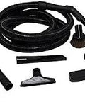 Pro Grade Vacuum Attachment Kit With 12 Foot Hose And All The Right Tools For Quick Cleanups Fits Panasonic MC5000 MC6000 Series Carpet Pro CPU Models Riccar And Simplicity Vacuums displayed with attachments