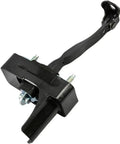 Toyota Highlander Front Door Check Hinge Replacement for 2008-2013, angled product view, prevents door swinging, black metal.