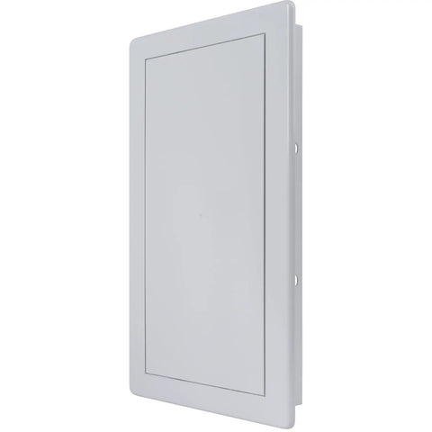Rock Solid White Abs Plastic Access Panel With Six By Twelve Inch Cut Out For Drywall Wall And Ceiling Patch, sleek design