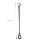 Heavy Duty Chandelier Rod With Ceiling Hook System For Easy DIY Install, Shiny Modern Ceiling Tube And Vintage Hook Hanger