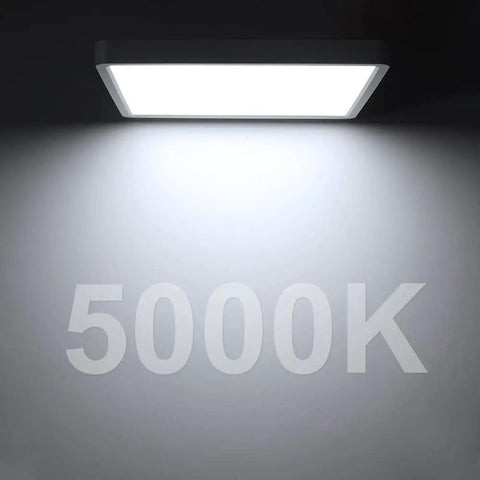 Ultra Slim 12 Inch LED Flush Mount Ceiling Light Fixture Sleek 24W 3200 Lumens 5000K Daylight White illumination