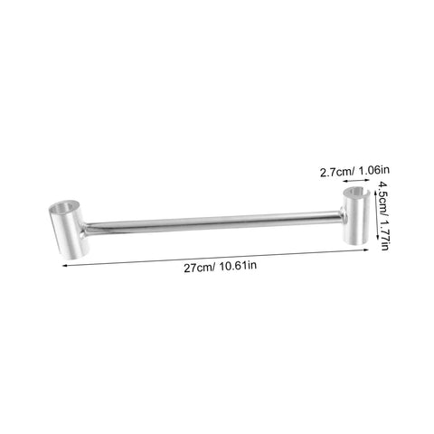 Adjustable Hinge Wrench Dual Spanner Tool, silver, measuring 27cm, for hinge adjustments; Heavy Duty Design for residential and commercial use.