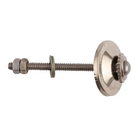 One Hundred Piece Set Of Heavy Duty Etched Ceramic Brown Drawer Knobs With A Slick Vintage Look And Rust Free Cabinet Hardware For Kitchen Doors And Dressers Giving You Top Shelf Value Every Single Day - close-up of a metal fastening screw.