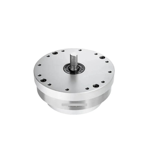 Beefy Torque Harmonic Drive Strain Wave Gearbox for automation robot arm and BLDC servo motor, front view showing compact design