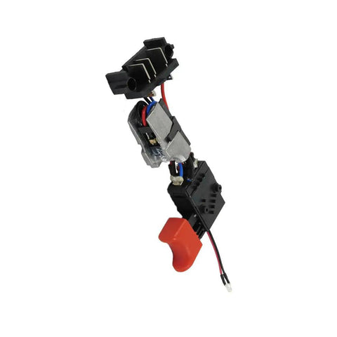 Straight Drop In Drill Switch Assembly For Porter Cable PCC620B PCC620LB Trigger Kit. Durable plastic switch module with wires.