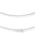Delicate 0.7Mm 18 Inch Sterling Silver Box Chain Necklace With 925 Stamp Made In Italy Lobster Clasp Lightweight Must Have Go To Jewelry For Her Great Gift For Any Style, showing lobster clasp detail