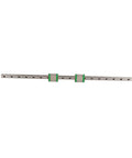 MGN12 Miniature Linear Rail Guide Set 450mm long by 12mm wide with two MGN12B slide blocks for precision automation gear