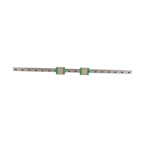 MGN12 Miniature Linear Rail Guide Set 450mm long by 12mm wide with two MGN12B slide blocks for precision automation gear