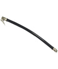 Top Tire Inflator Hose 14.8 In Clip On Air Chuck Threaded Ends Fits 13mm Port Car Truck Compressor black hose with metal clip-on chuck
