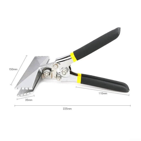 Sheet Metal Bending Pliers With Chrome Vanadium Alloy Steel Jaws and Non Slip Rubber Grip, 150mm Length