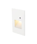 Indoor And Outdoor Step And Wall Light With Daylight Photocell Sensor 120V 2700K Warm White Built In LED White Finish
