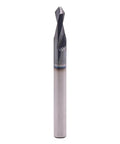 Amazon solid carbide spotting drill bit, 1/4-in shank, AlTiN coated, 2-flute, 90-degree point