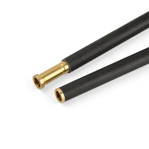 Brass Arrow Inserts 6.2mm .244 ID For Carbon Arrows With 8-32 Thread 50 100 150 Grain, precision machined weight system close-up