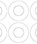 Ring Gasket For 4 Inch Pipe, 4.5 Inch ID, One Sixteenth Inch Thick, Class 300 PTFE Virgin Teflon Gasket Pack Of 10, Model CRG7530.400.062.300X10