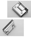 Heavy Duty Glass Cabinet Door Hinges For Wood Cabinets, zinc alloy, smooth operation, stable, deformation resistant, easy to install