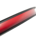 Close-up of Carbon Fiber 700C Wheelset U Shape 50mm Deep Rim Clincher For Road Bikes showing red rim profile