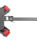 Rock Solid Heavy Duty Machinery Skates Built Like A Tank Smooth Rolling 360 Degree Polyurethane Casters showing a black platform and red wheels