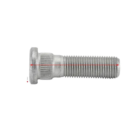 Premium Front Wheel Stud Kit For Nissan Patrol GQ Y60 GU Y61 and MQ Models, Heavy Duty Replacement Hardware Matches Part 40222C6000 For A Reliable And Safe Ride Every Day silver threaded stud close-up
