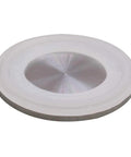 Front view of stainless steel 1.5-inch tri-clamp sanitary end cap