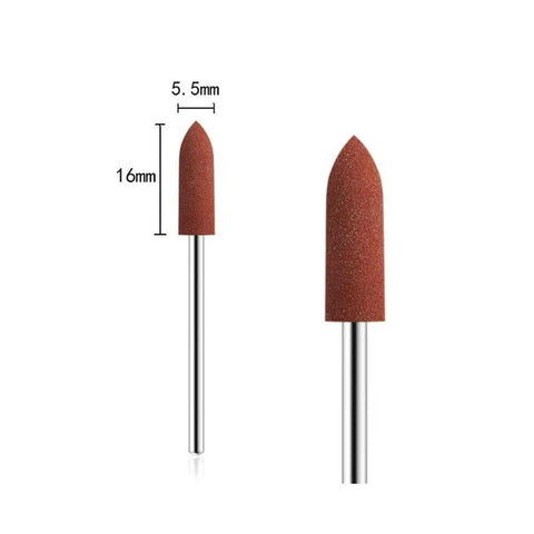 Pro Grade Six Pack Rubber Polishing Bits Set With Three Thirty Second Inch Shank For Rotary Tool Kit, small 5.5mm bit