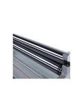Close-up of Heavy Duty 220V 2HP Single Phase Power Plate Roller For 14 Gauge Sheet Metal Electric Metal Rolling Machine rollers.