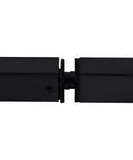 Matte Black Square Tubing Back-To-Back Pull Handles For Glass 8 By 8 In Center-To-Center 8 In Outside Diameter Three Quarters Inch